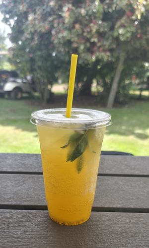 Fresh Farm Cooler (Liliko'i) at Kahuku Farms Cafe in Kahuku