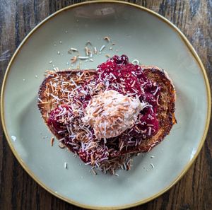 Coconut Chai French Toast at Victoria Bar in Portland