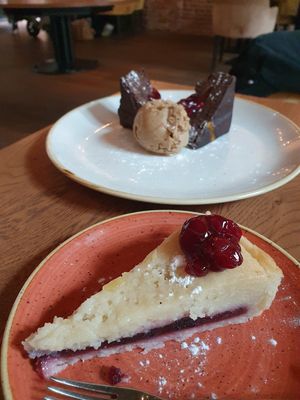 Cherry almond pie at Slot Oostende in Goes
