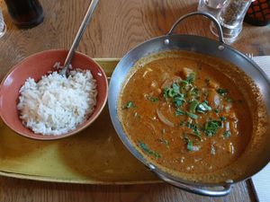 Curry with tofu (small portion) at Slot Oostende in Goes