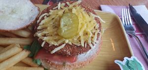 Inside the vegan burger at Slot Oostende in Goes