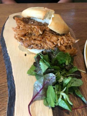 Soft bun with jackfruit at Slot Oostende in Goes