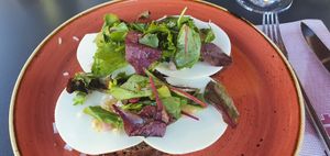 Dutch cuisine; "broodje kaas" (cheese sandwich) at Slot Oostende in Goes