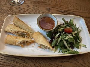 Fried springrolls at Slot Oostende in Goes