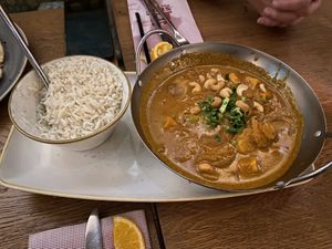 Vegan massaman curry at Slot Oostende in Goes