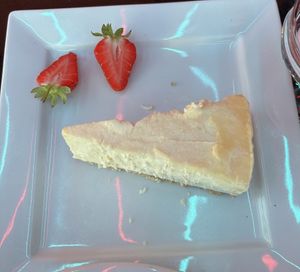 Vegan New York Cheesecake  at Rassam's Creamery in Sheffield
