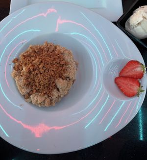 Vegan Apple Crumble  at Rassam's Creamery in Sheffield