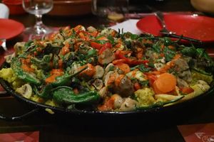 Vegan paella at La Tasca in Saarlouis