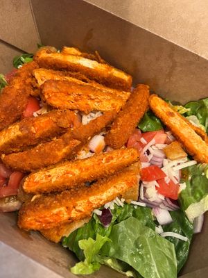 Vegan Buffalo chicken salad  at Nicky's of Beverly in Chicago
