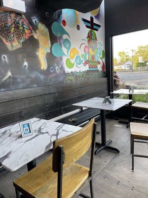 One of several dining areas  at Nicky's of Beverly in Chicago