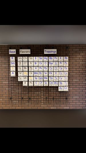 Choose a base then toppings  at Creamlab N7 in Midland