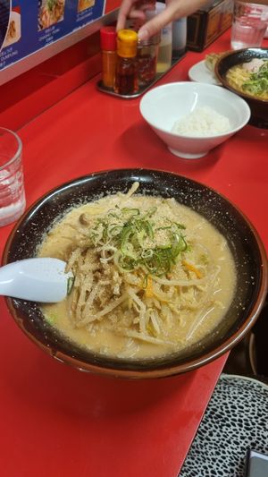 the large vegan ramen is pretty large! at Tokkyu Ramen in Kyoto