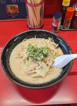 🍜🌱 Large Vegan Ramen (1050¥ | 6.8$) at Tokkyu Ramen in Kyoto