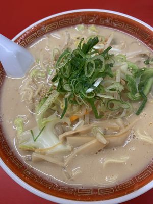 Vegetarian ramen  at Tokkyu Ramen in Kyoto