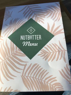 Menu at Nutbutter in Dublin