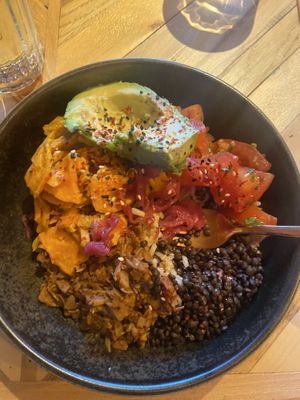 Jerked jackfruit   at Nutbutter in Dublin