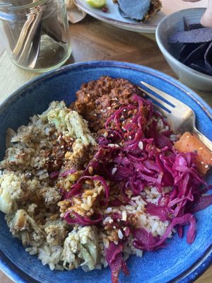 Delicious meal- the plant based chorizo is wonderful!   at Nutbutter in Dublin