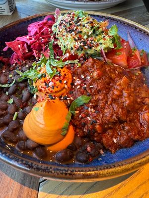 Mucho vegano with plant-based chorizo mince   at Nutbutter in Dublin