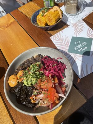 Mucho vegano and corn on the cob  at Nutbutter in Dublin