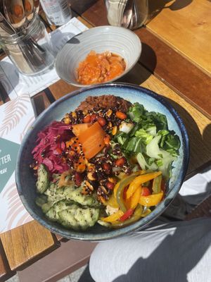 Rainbow pad thai and kimchi  at Nutbutter in Dublin