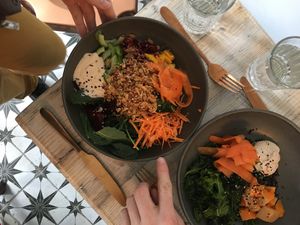 Salad bowls  at Nutbutter in Dublin