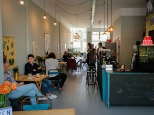 Overview at Latte Heart Coffee & Cakes in Schiedam