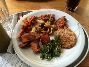 Some of the vegan options. at Tibits in Basel