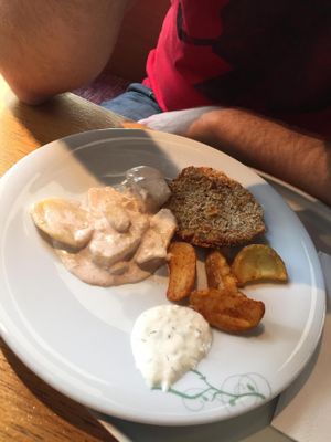 Vegetarian options. at Tibits in Basel