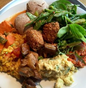 19 CHF at Tibits in Basel