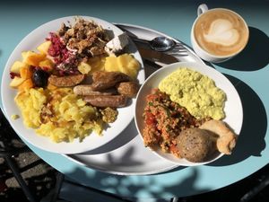 Frühstück buffet   at Tibits in Basel
