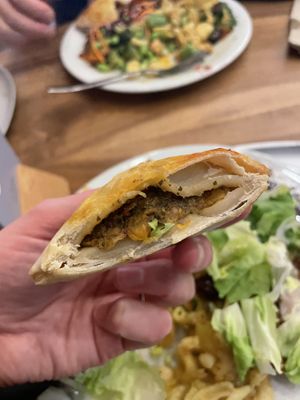 Mini calzone   at Tibits in Basel