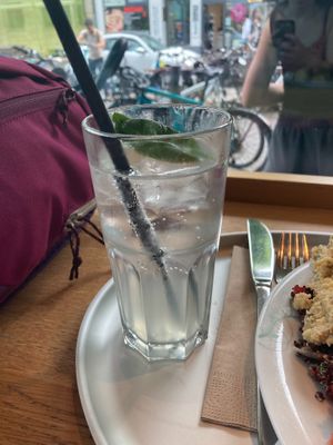 Basil limonade at Tibits in Basel