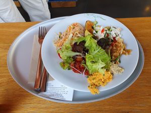 Vegan food at Tibits in Basel