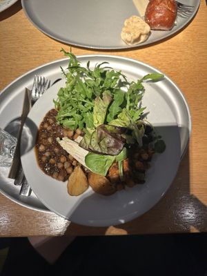 Punjabi chole, rocket, & a range of sides   at Tibits in Basel