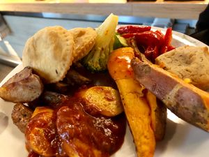 dinner at Tibits in Basel