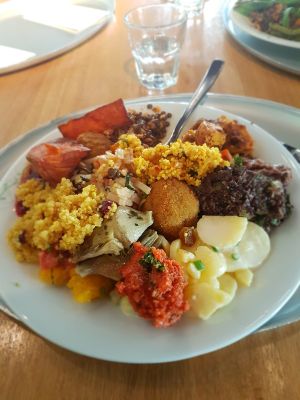 Vegan buffet  at Tibits in Basel