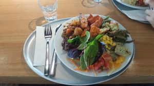 Vegan buffet (around CHF 25) at Tibits in Basel