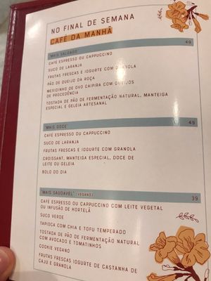 Menu at Labecca - Asa Sul in Brasilia