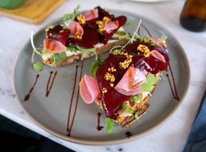 Beetroot Toasts at Camion in Antwerpen