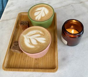 Oat cappuccino 💞  at Camion in Antwerpen