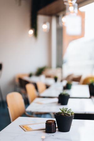 Calm and light interior at Camion in Antwerpen