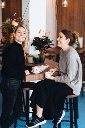 Owners Boqion (Left) and Camille (Right). They got to know each other in the hospitality sector and quickly became inseparable. CAMille + BoqION = CAMION.  at Camion in Antwerpen