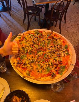 Hand for scale  at Fat Badgers Pizza Bar in Queenstown