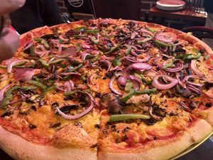   at Fat Badgers Pizza Bar in Queenstown