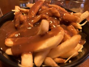 VG Poutine  at Fat Badgers Pizza Bar in Queenstown