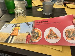 Squidgame pizzas  at Pizzeria Frontoni in Rome