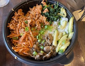 My husband took a few bites out of it before I got the picture    at Kimchi Guys in St Louis