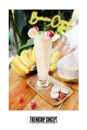 Amazing Banana Shake!!!  at Friendship Concept in Pai