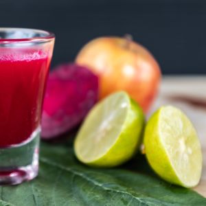 Beetroot lemon shot!!! PUNCH at Friendship Concept in Pai