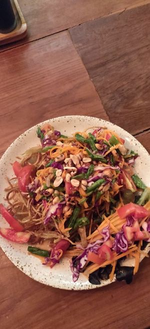 Papaya salad! at Friendship Concept in Pai